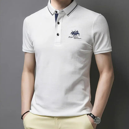 Classic smart casual polo shirt for men | Kaito -4