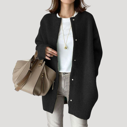 Knit Long knit cardigan with relaxed silhouette for women | Arlette