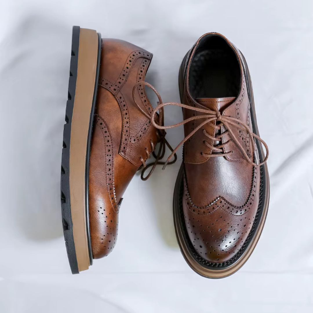 Classic heritage leather brogue shoes for men | West -3