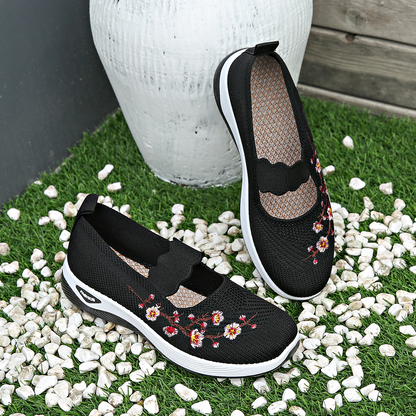 Elegant mesh pointed-toe ballet flats for women | Tilly -5