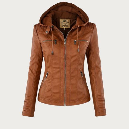 Durable elegant leather jacket for women | Sophie -1