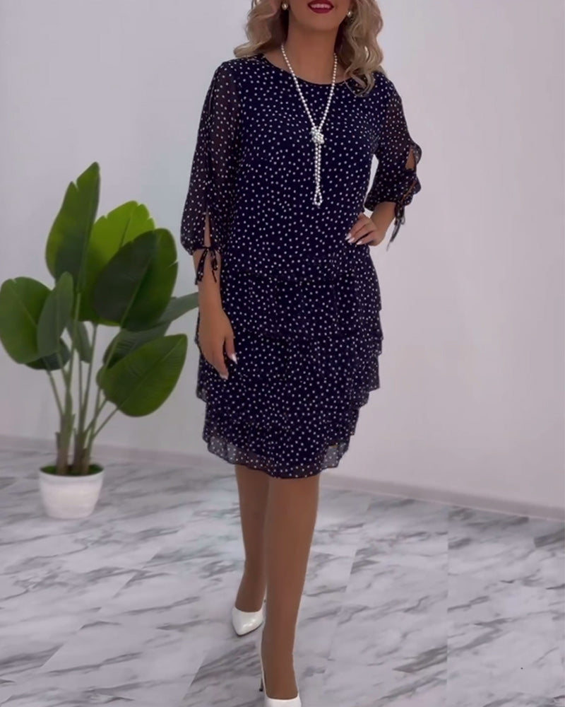 Elegant knee-length winter dress for women | Ariana -2