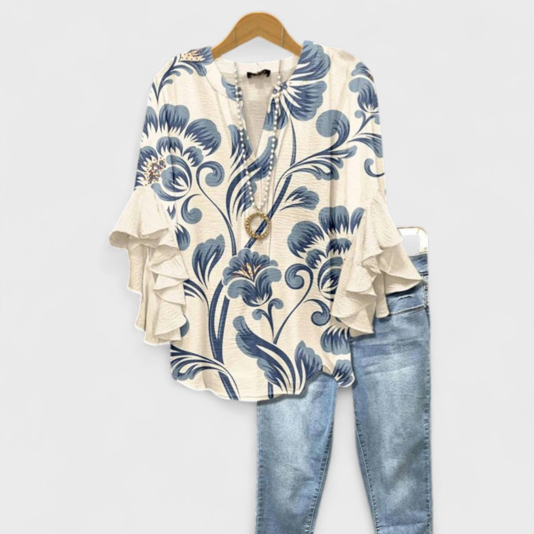 Lightweight everyday casual blouse for women | Kay -1