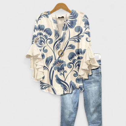 Lightweight everyday casual blouse for women | Kay -1