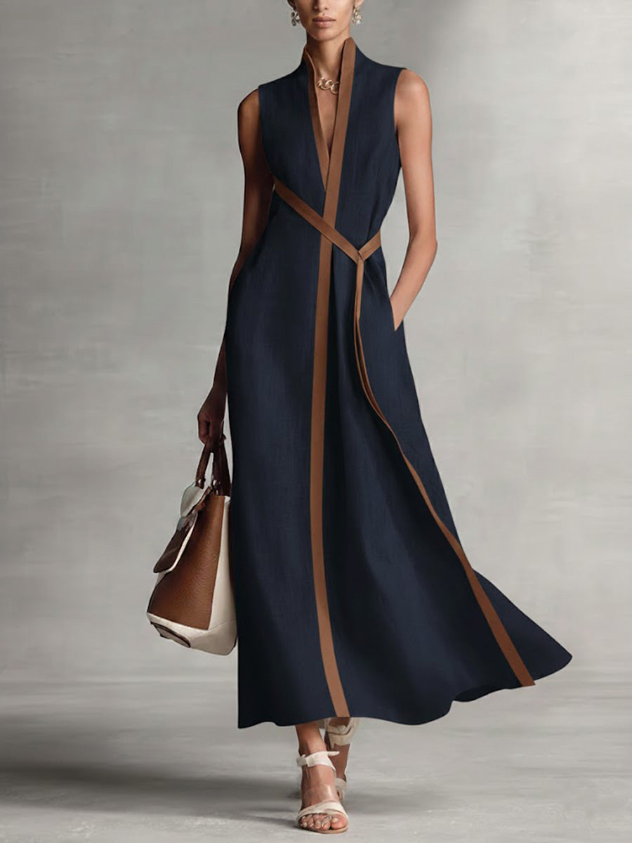 Sleeveless relaxed summer breeze dress for women | Elira -2