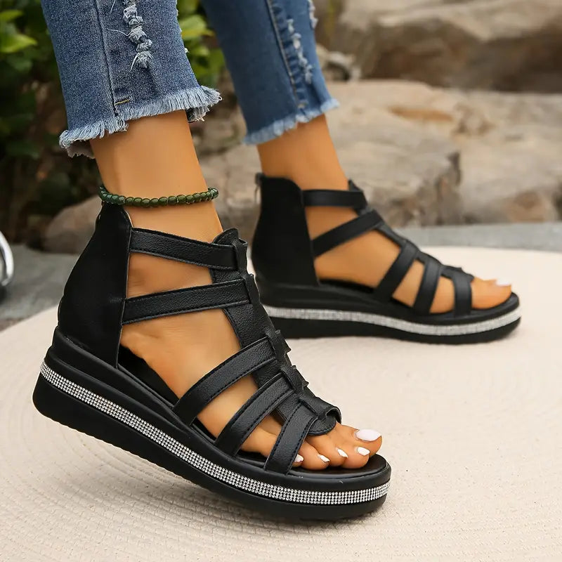 Comfortable orthopedic gladiator strap sandals for women | Capri -8