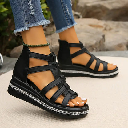 Comfortable orthopedic gladiator strap sandals for women | Capri -8