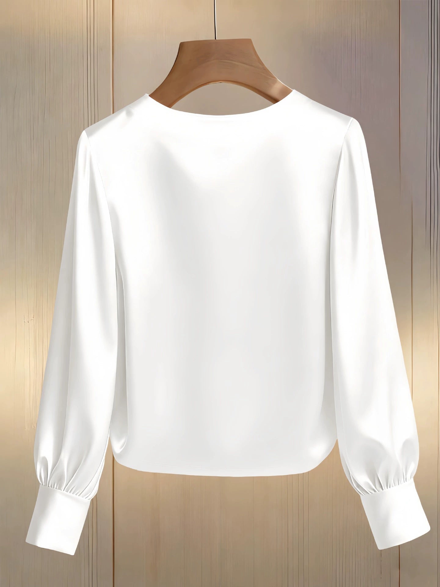 Elegant round-neck everyday top for women | Perlisse -3