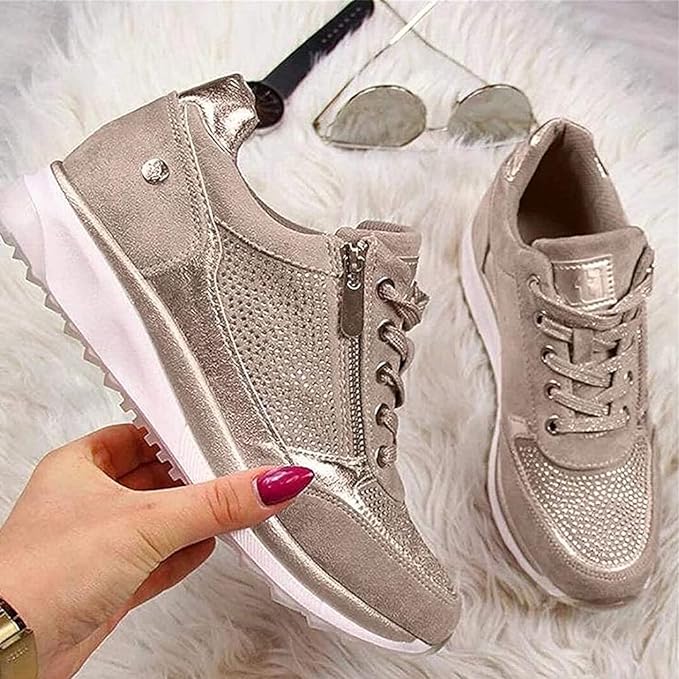 Pulsed Zip-up comfort sneakers for women | Gavriel