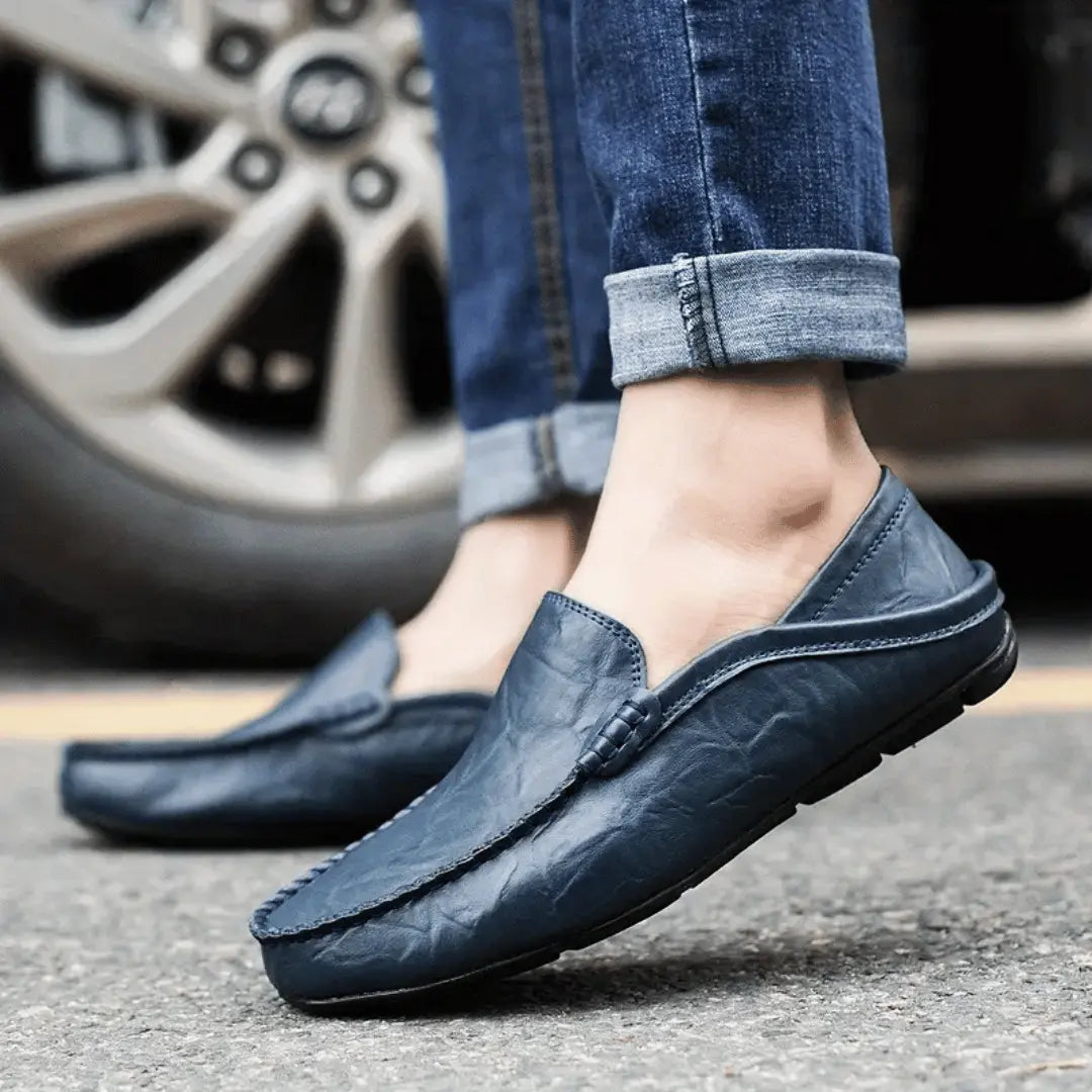 Tuscan artisan leather moccasin loafers for men | Matteo Bellucci -12