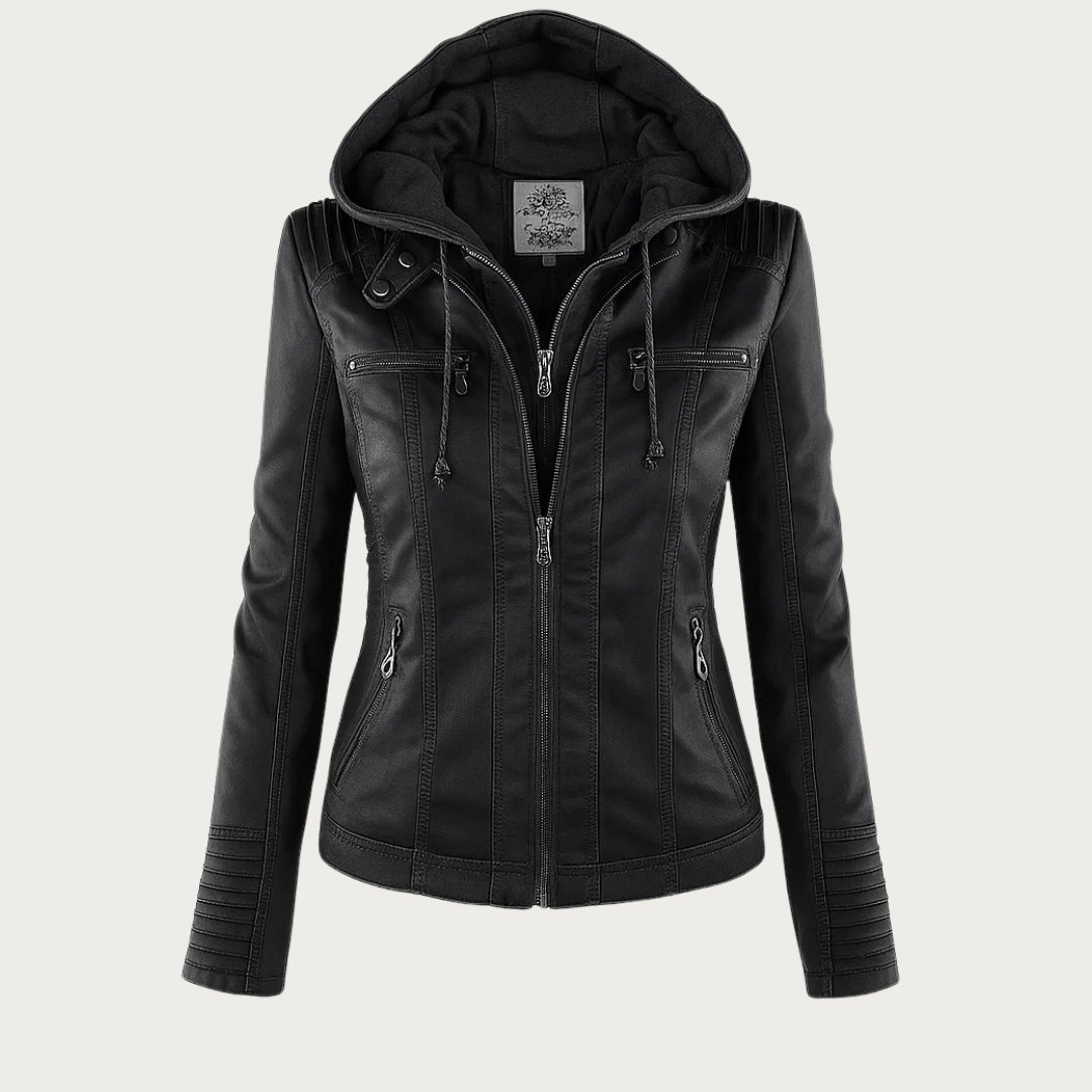 Durable elegant leather jacket for women | Sophie -2