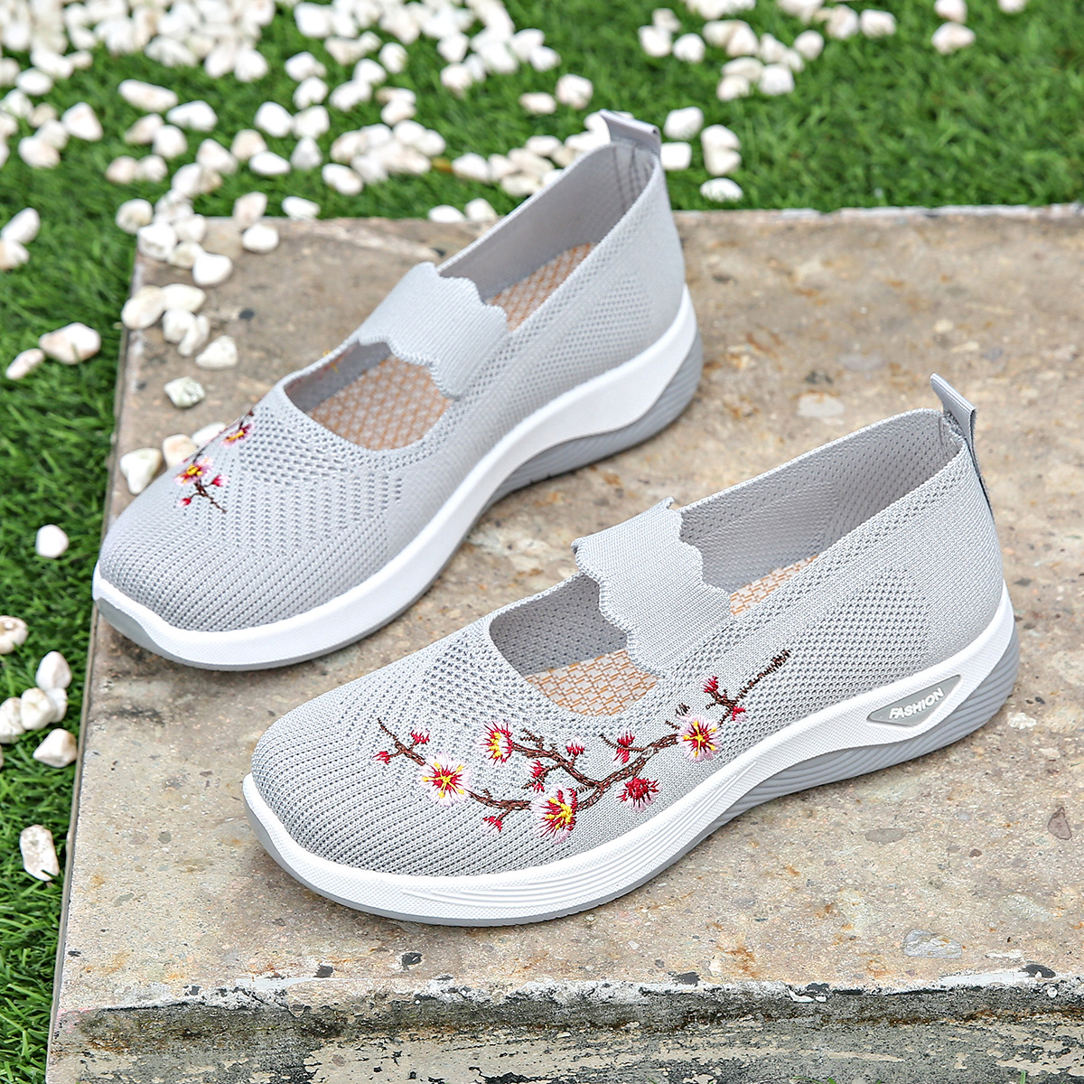 Elegant mesh pointed-toe ballet flats for women | Tilly -6