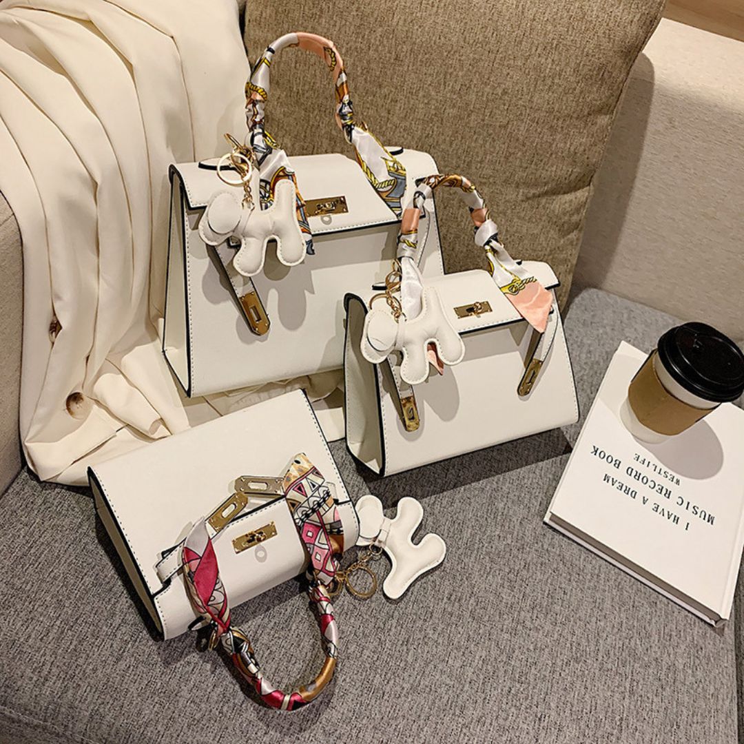 Chic classic structured shoulder bag for women | Reflet du Temps -4