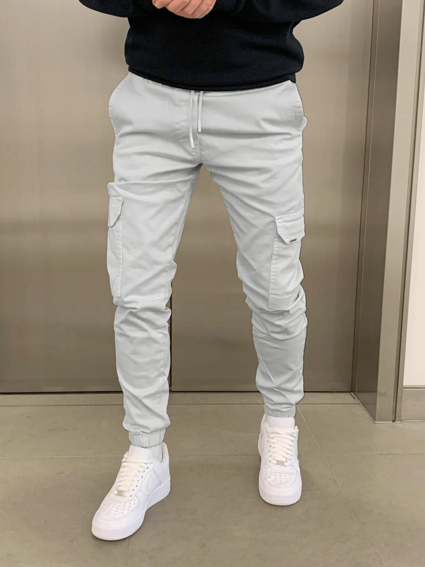 Relaxed cargo jogger trousers for men | Thomas -8