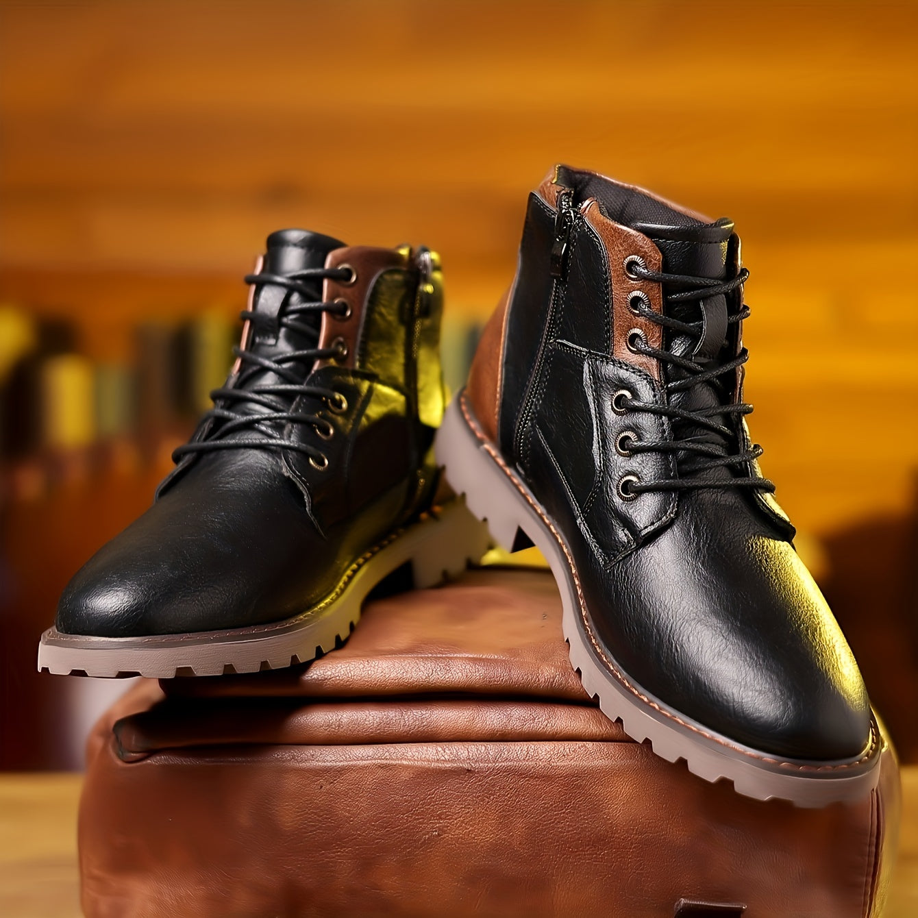 Pathfinder Vintage lace-up boots with timeless silhouette for men | Daniel