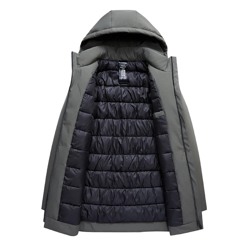 Styled Warm hooded winter parka for men | Mario