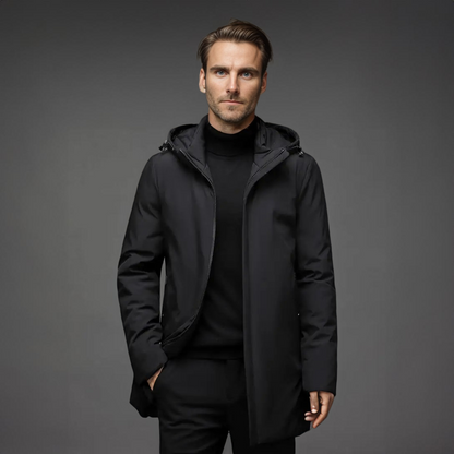 Styled Warm hooded winter parka for men | Mario