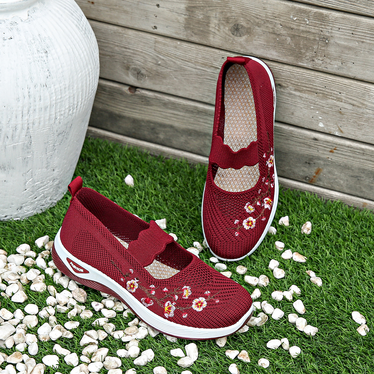 Elegant mesh pointed-toe ballet flats for women | Tilly -7