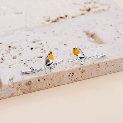 Signature Bird earrings with robin-inspired design for women | Robinelle