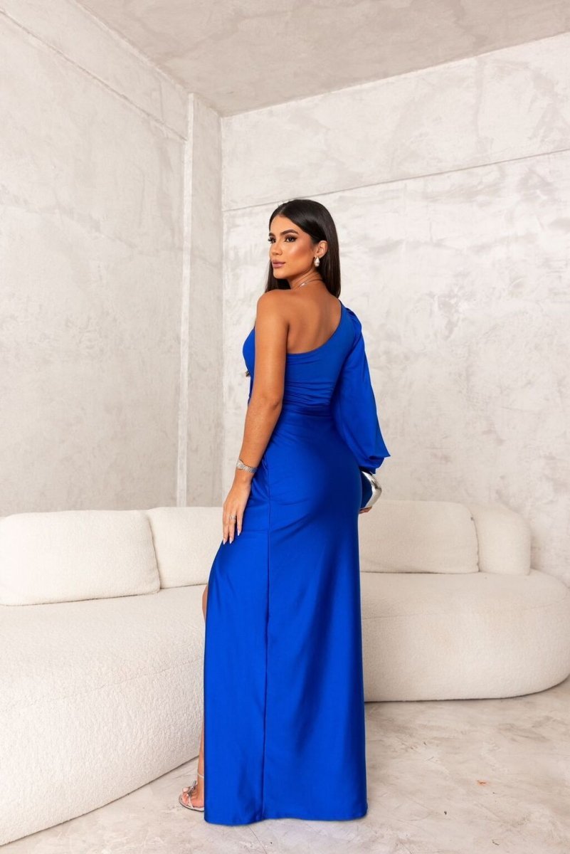Elegant wrap-style midi dress for women | Kyara -10
