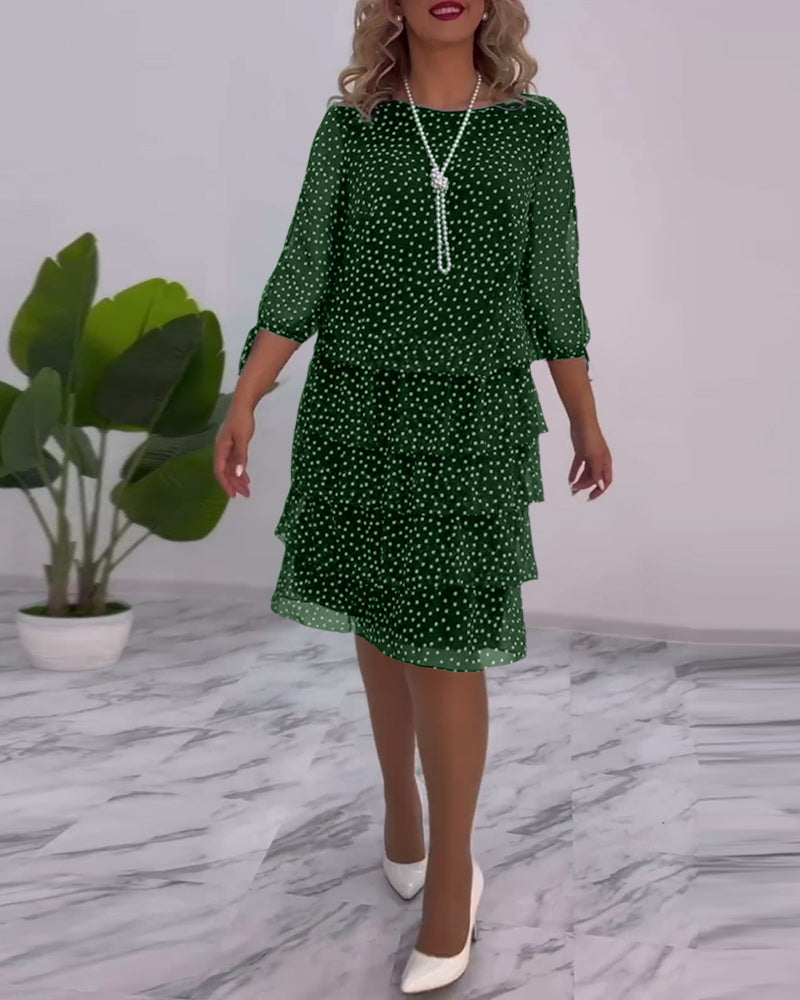 Elegant knee-length winter dress for women | Ariana -10