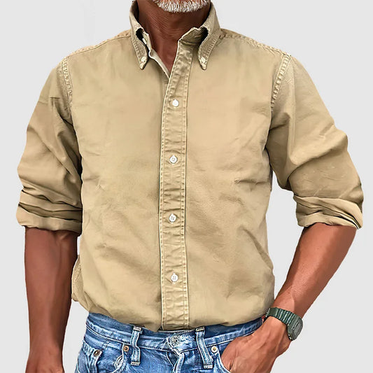 Classic essential long-sleeve smart shirt for men | Nelson -1