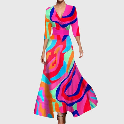 Elegant classic everyday dress for women | Leila -6