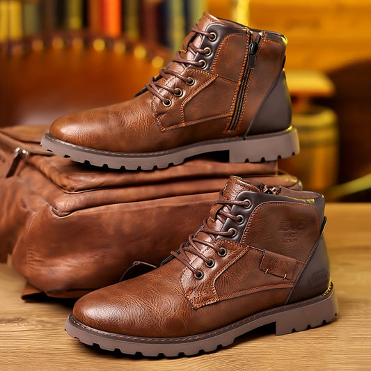 Pathfinder Vintage lace-up boots with timeless silhouette for men | Daniel
