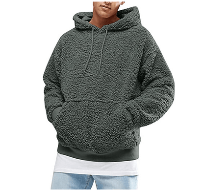 Furry Fluffy teddy hoodie with hood for men | Arvid