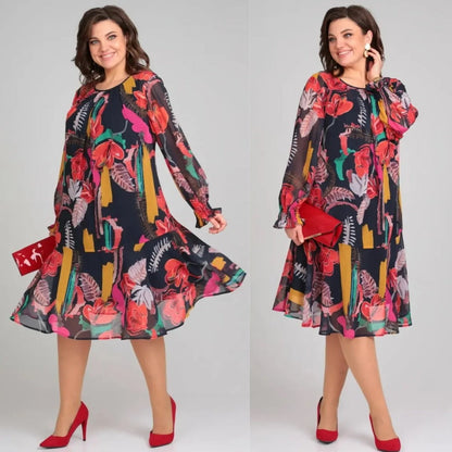 Modern floral everyday dress for women | Floravine -5