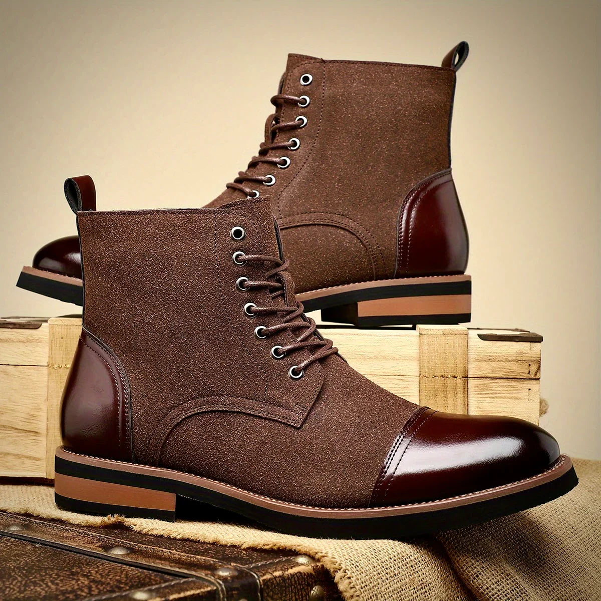 Refined closed-lacing oxford dress boots for men | Oliver Ashford -4