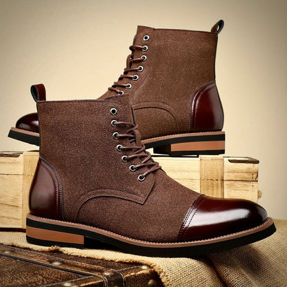 Refined closed-lacing oxford dress boots for men | Oliver Ashford -4