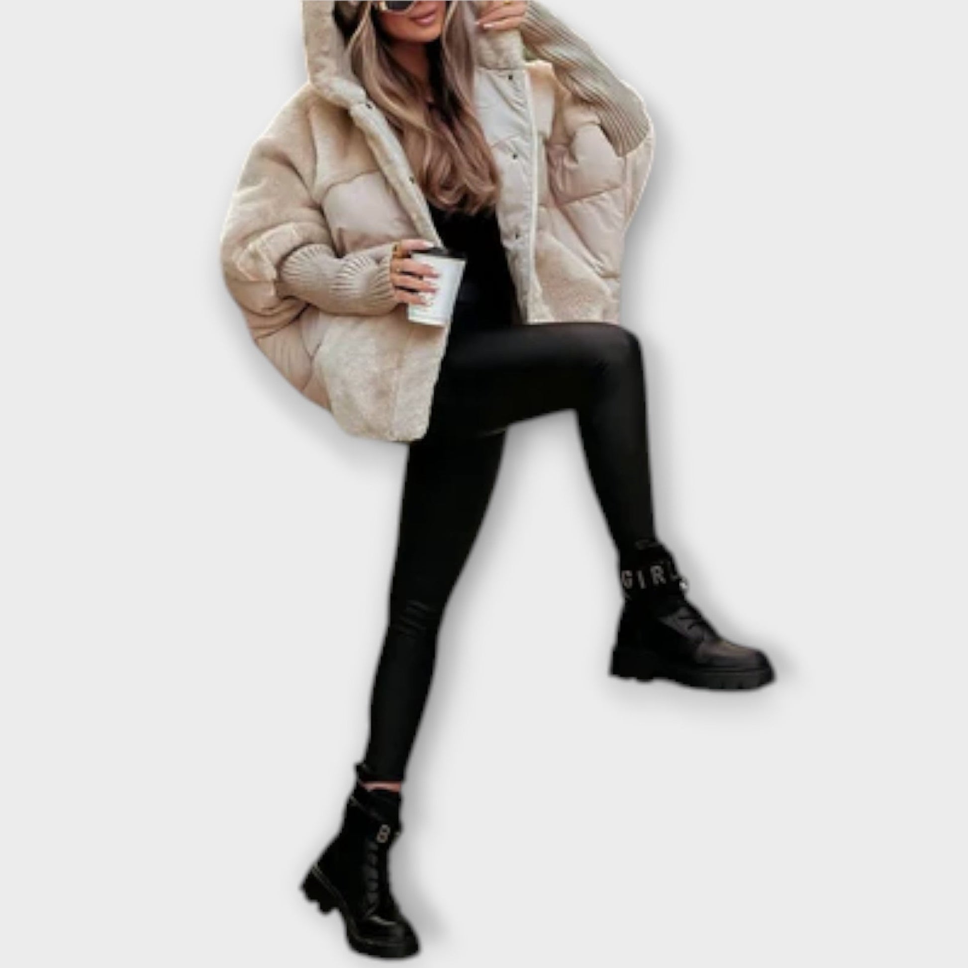 Elegant structured winter jacket for women | Ava -12