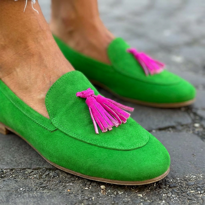 Classic Tassel-embellished loafers with playful detailing for women | Mandy