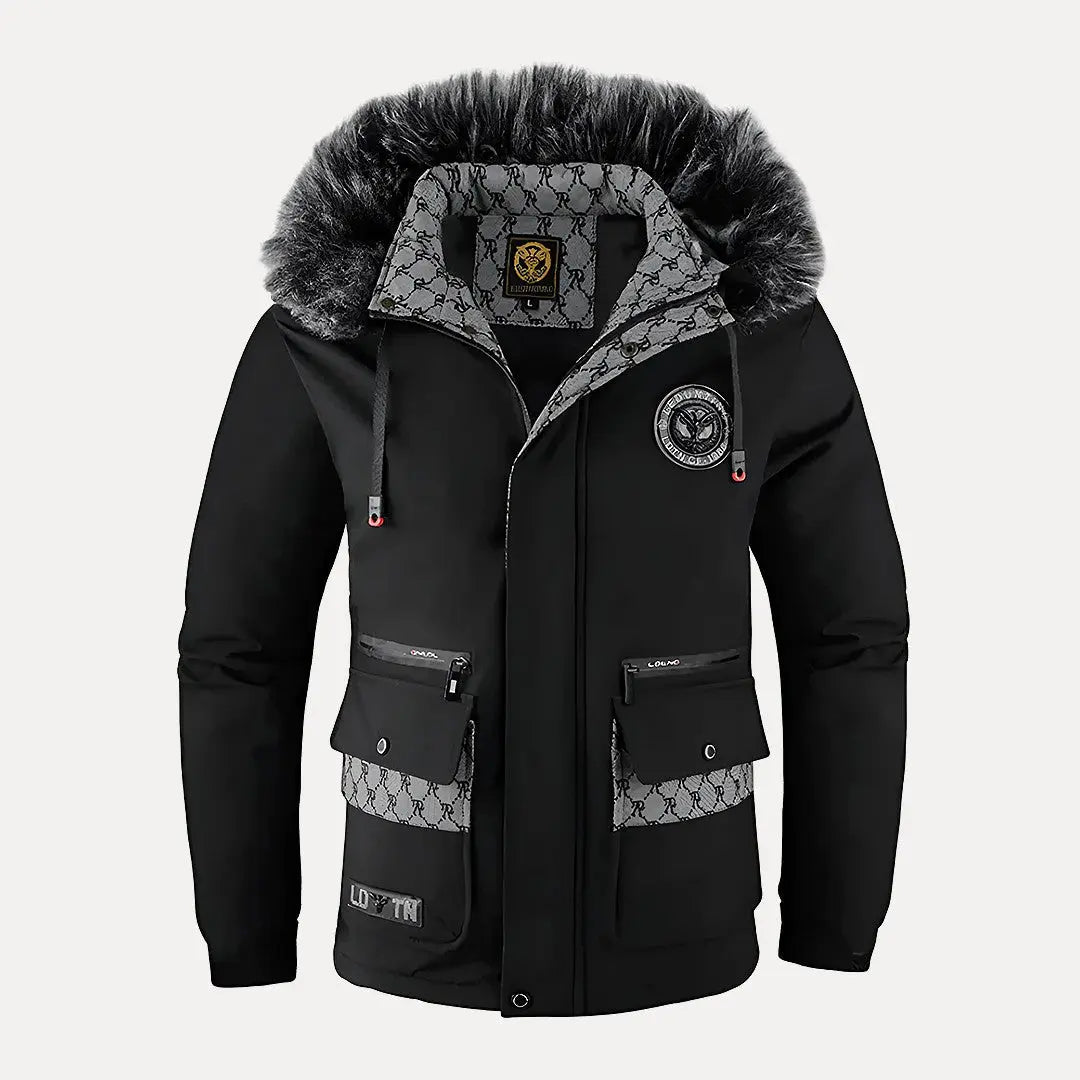Warm classic quilted puffer jacket for men -7
