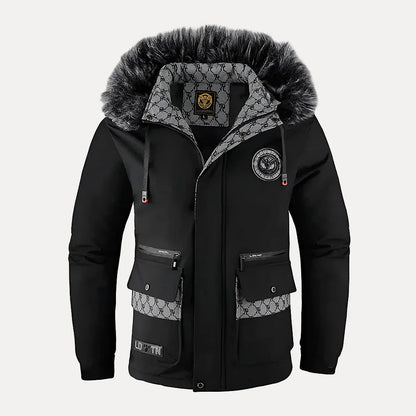 Warm classic quilted puffer jacket for men -7