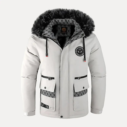 Warm classic quilted puffer jacket for men -3