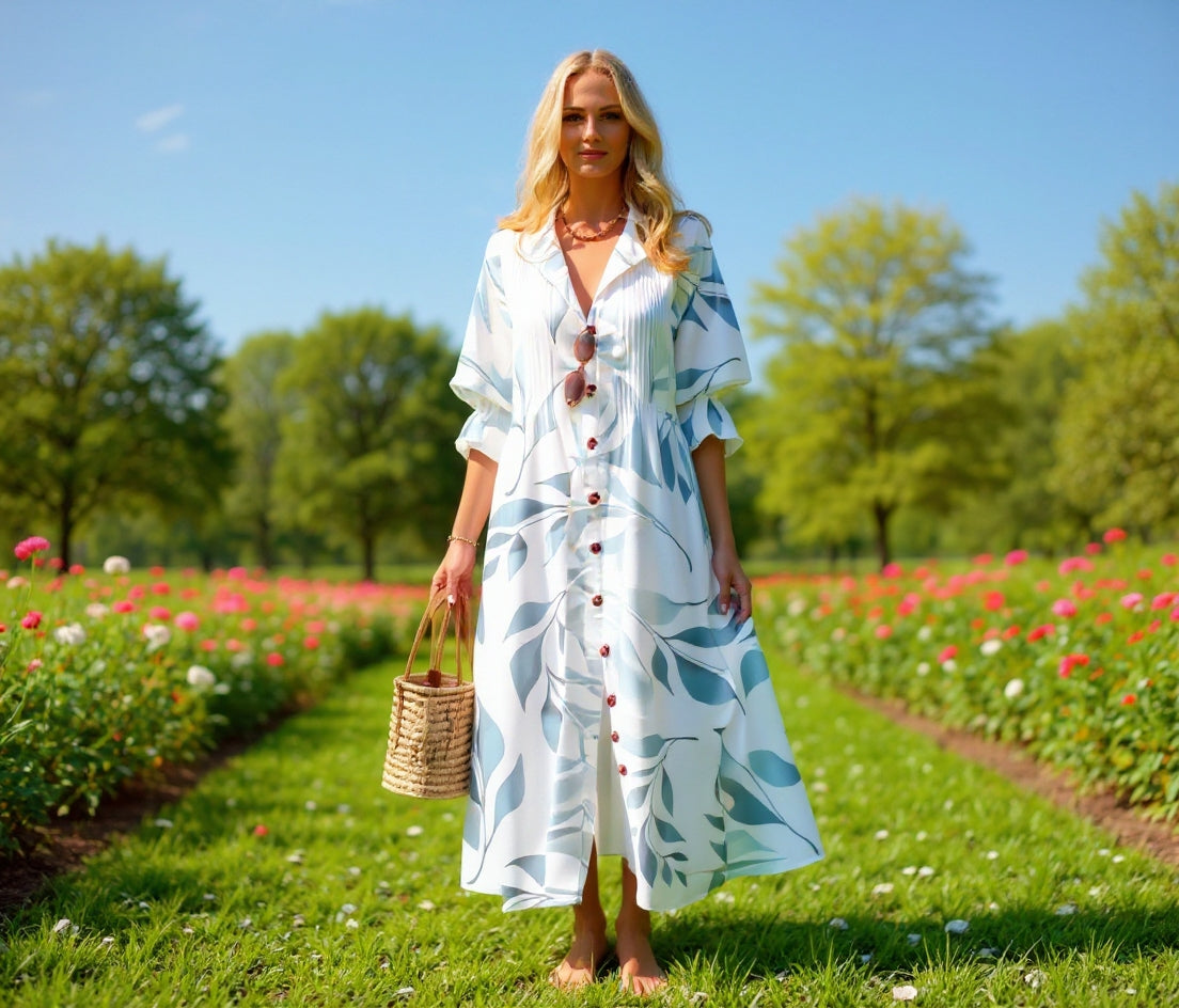 Fluid Effortless everyday maxi dress for women | Isalie
