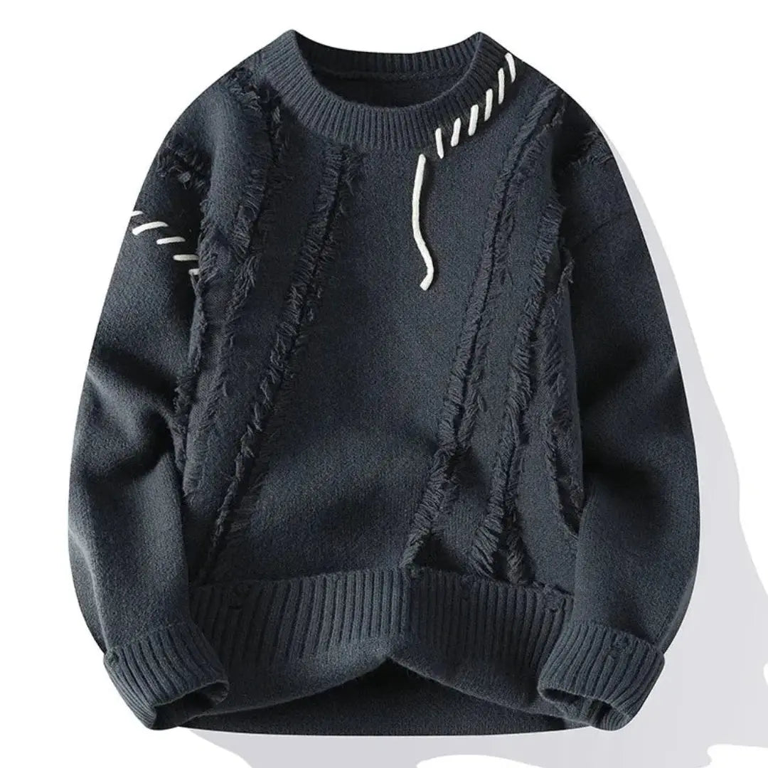 Classic artisan knit jumper for men | Apollo -4