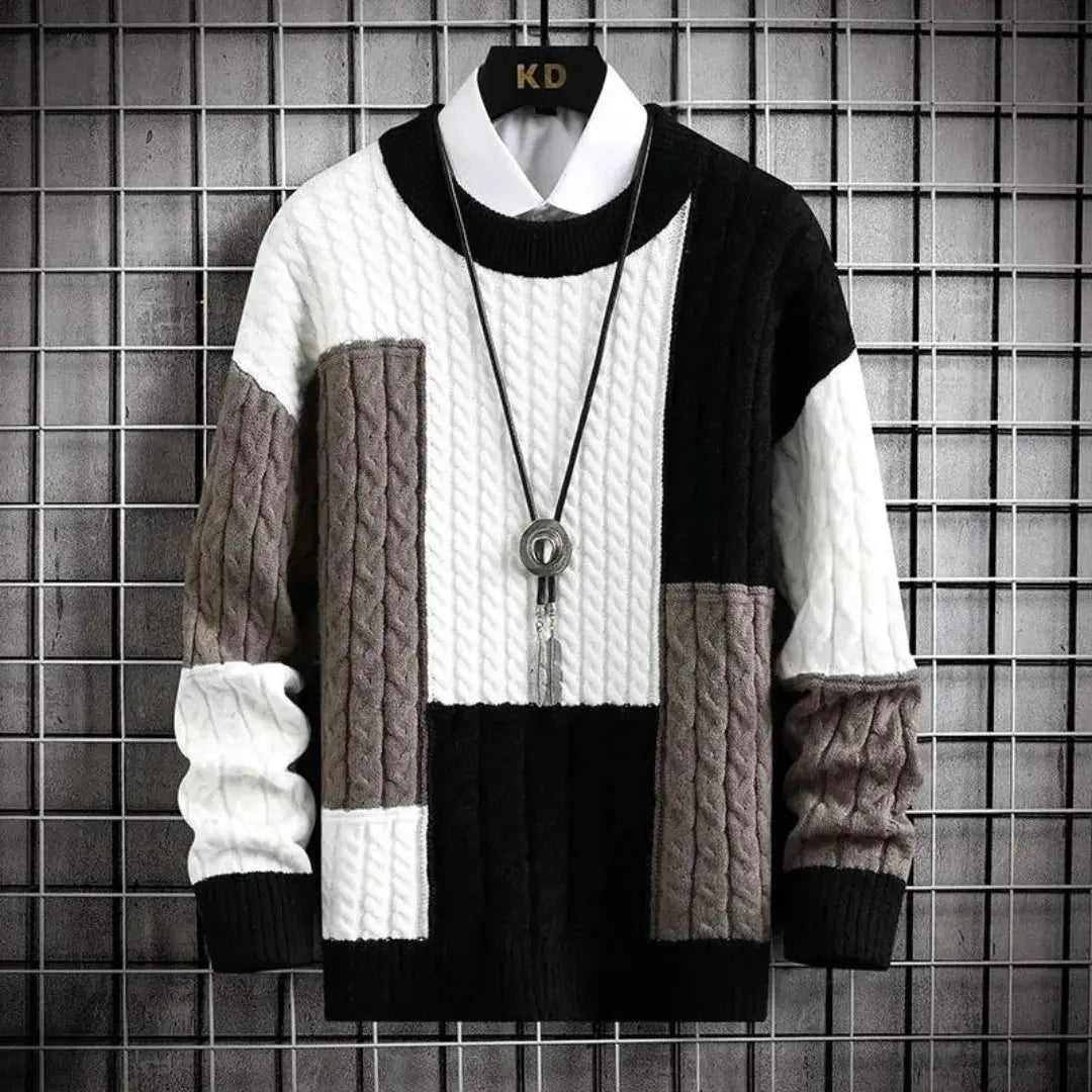 Regal weave textured everyday jumper for men | Apollo -3