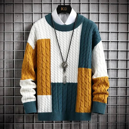 Regal weave textured everyday jumper for men | Apollo -1