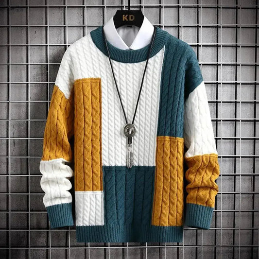 Regal weave textured everyday jumper for men | Apollo -1