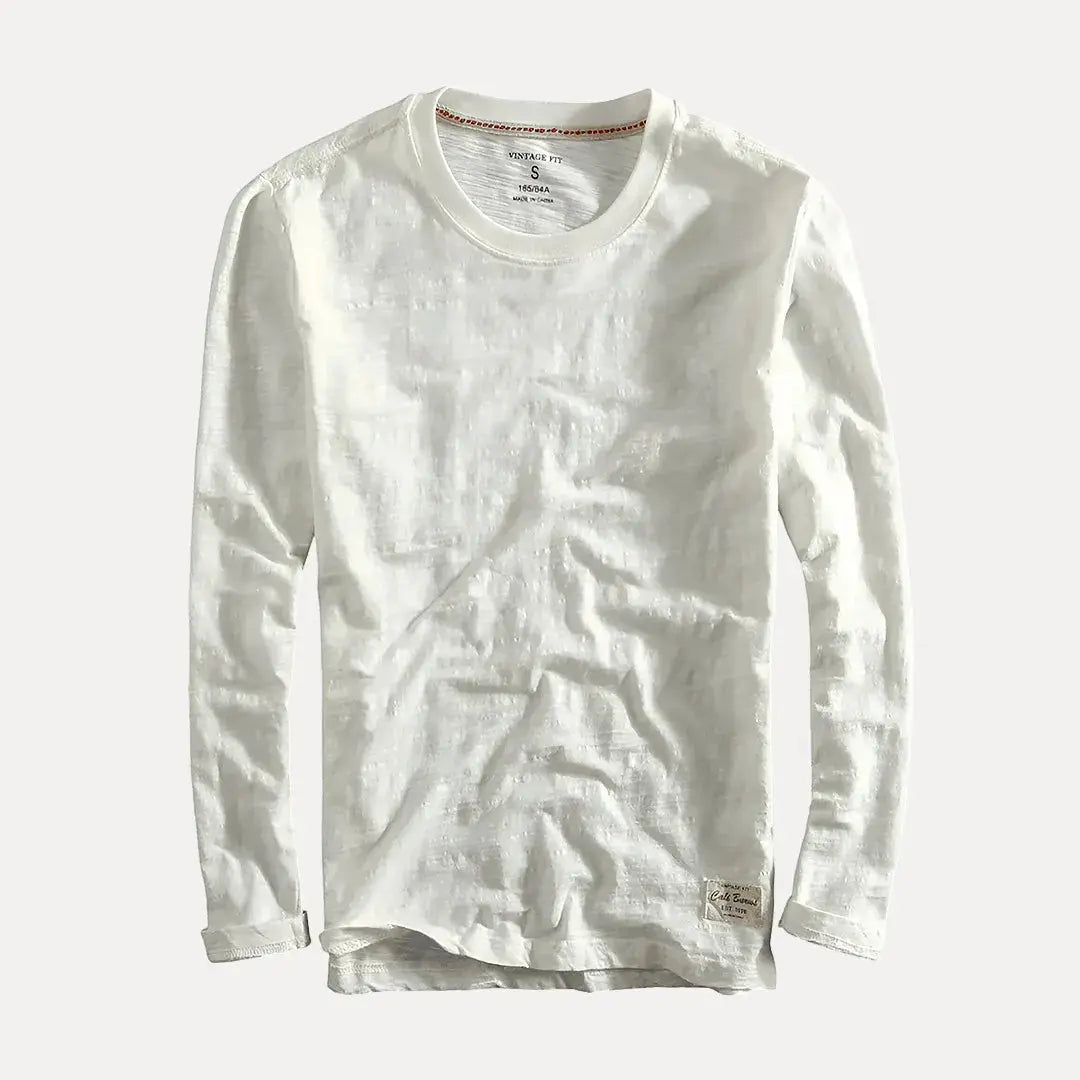 Classic cotton long-sleeve casual shirt for men | Axel -3