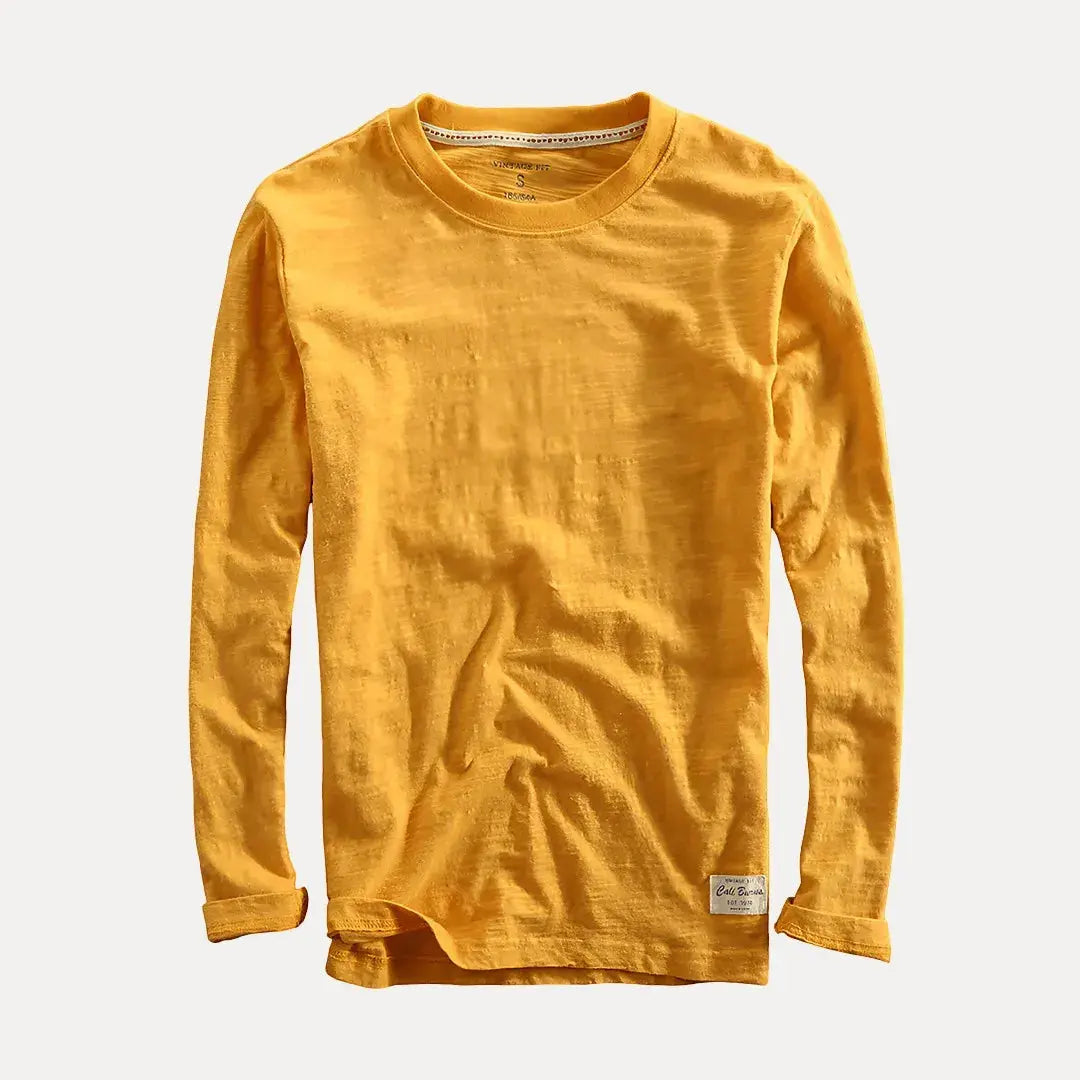 Classic cotton long-sleeve casual shirt for men | Axel -5