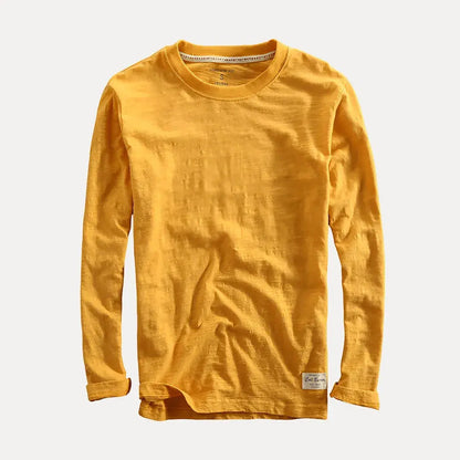 Classic cotton long-sleeve casual shirt for men | Axel -5