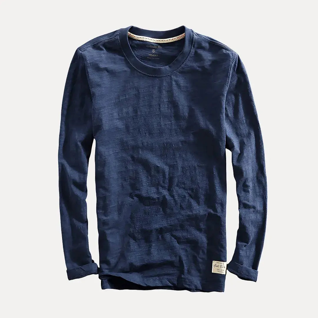Classic cotton long-sleeve casual shirt for men | Axel -2