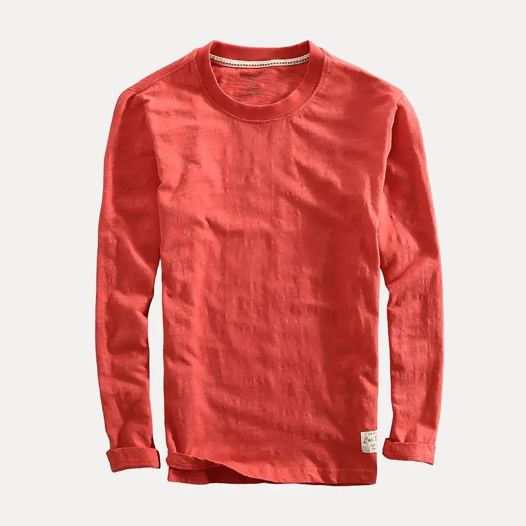 Classic cotton long-sleeve casual shirt for men | Axel -1