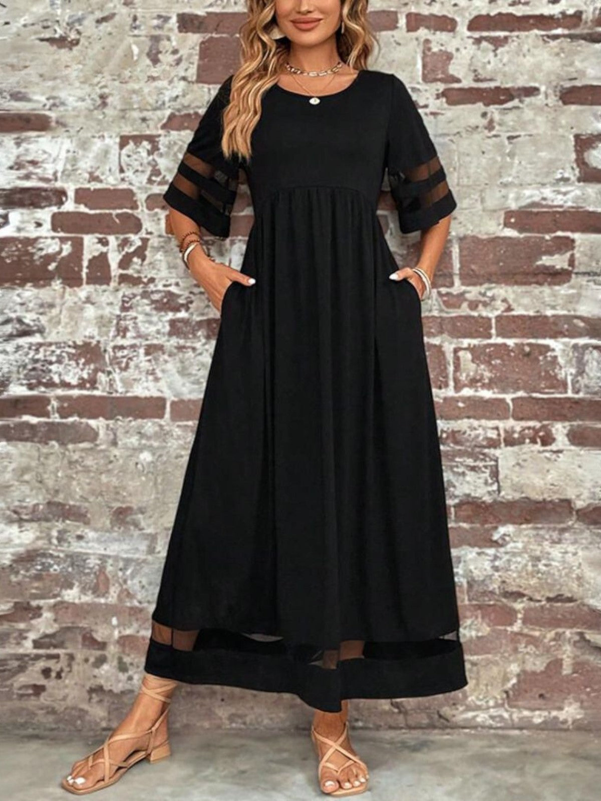 Padded Chic tummy flattering coverage dress for women | Esme