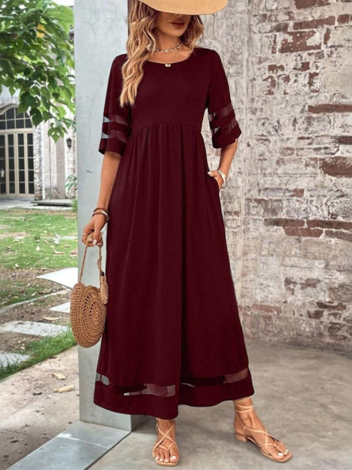 Padded Chic tummy flattering coverage dress for women | Esme