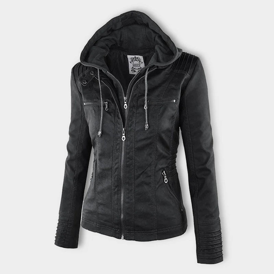 Durable elegant leather jacket for women | Sophie -7